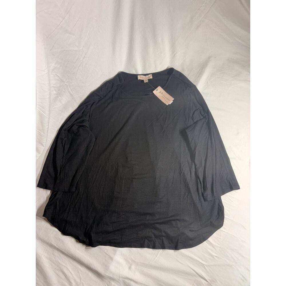Philosophy Womens Black Blouse Size 2XL